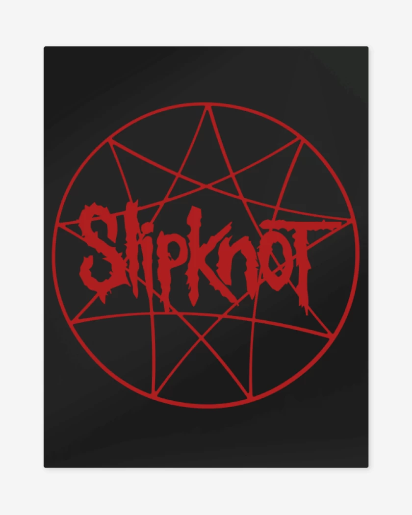 Print metalico Negro de Slipknot 2