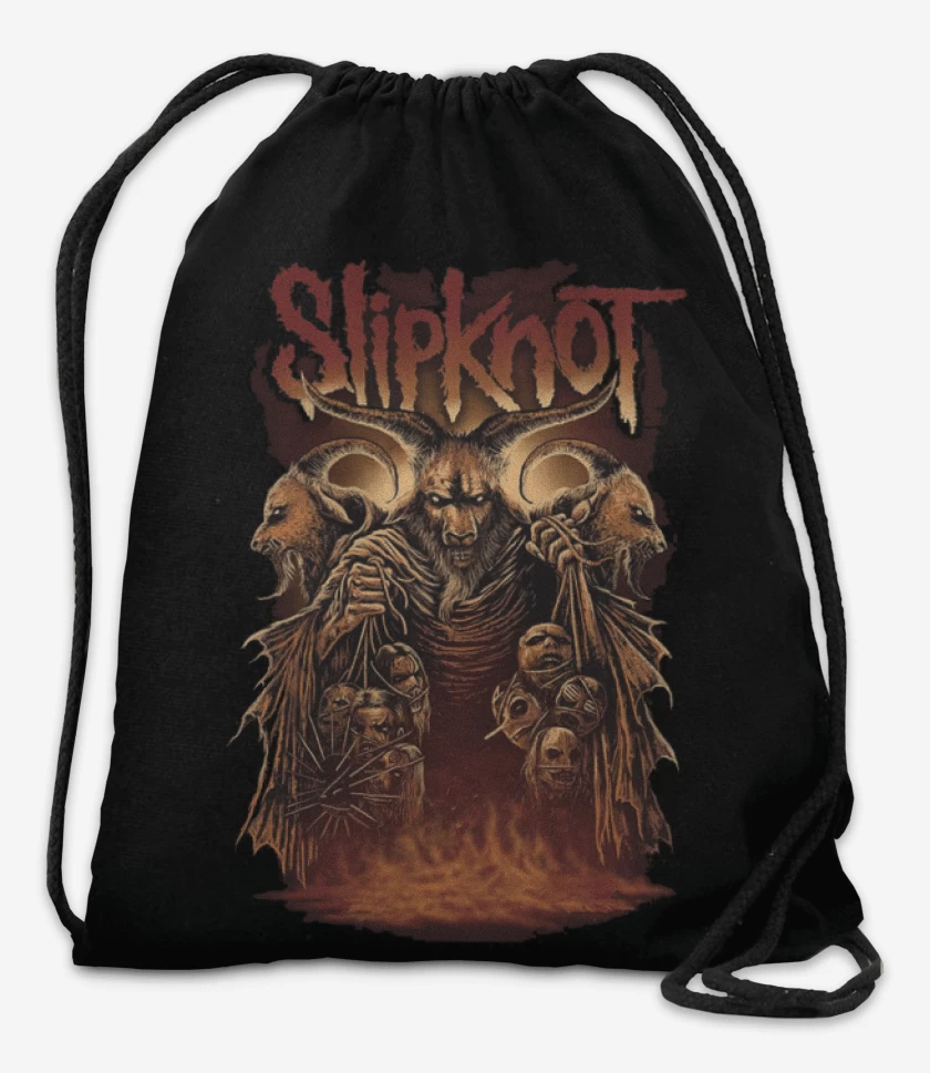 Mochila Negro de Slipknot full color