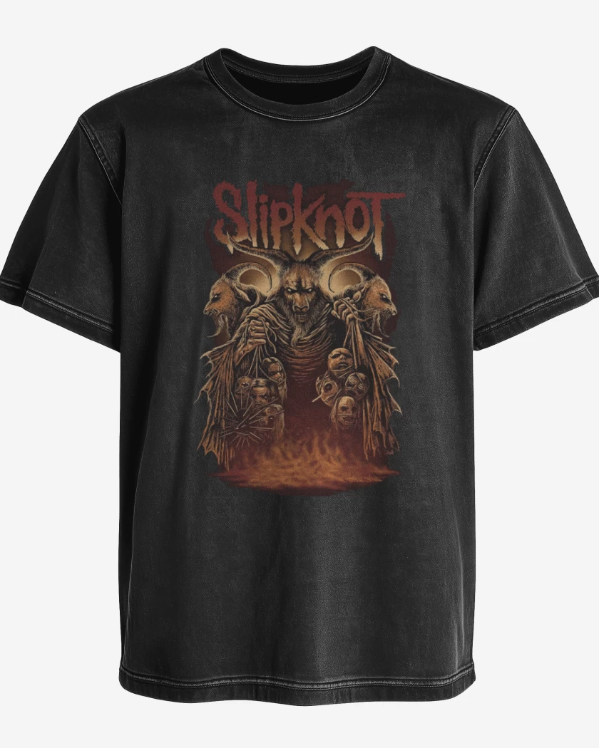 Polera desgastada Slipknot full color