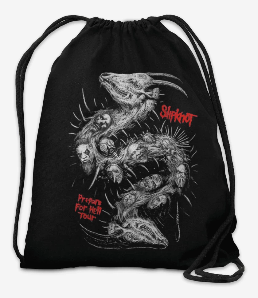 Mochila Negro de Slipknot full color 2