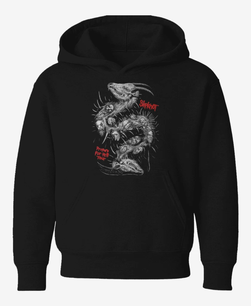 Poleron de niño Negro de Slipknot full color 2