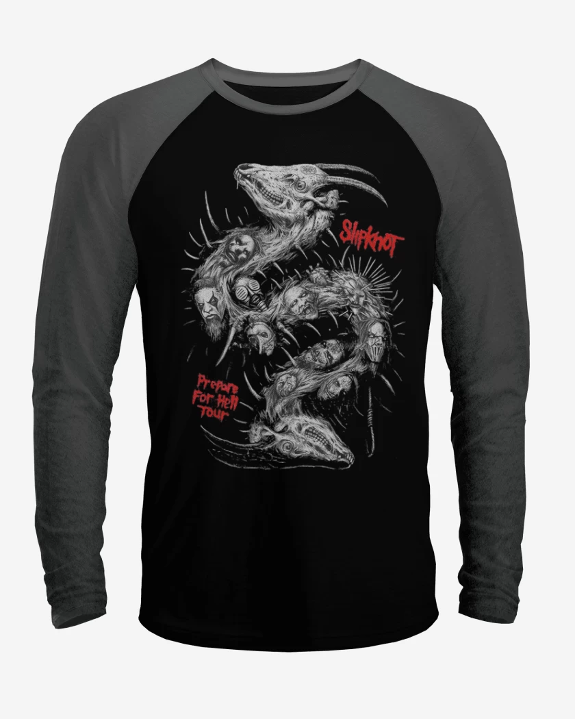 Polera Raglan Slipknot full color 2