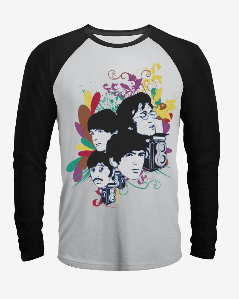 Polera Raglan The Beatles full color