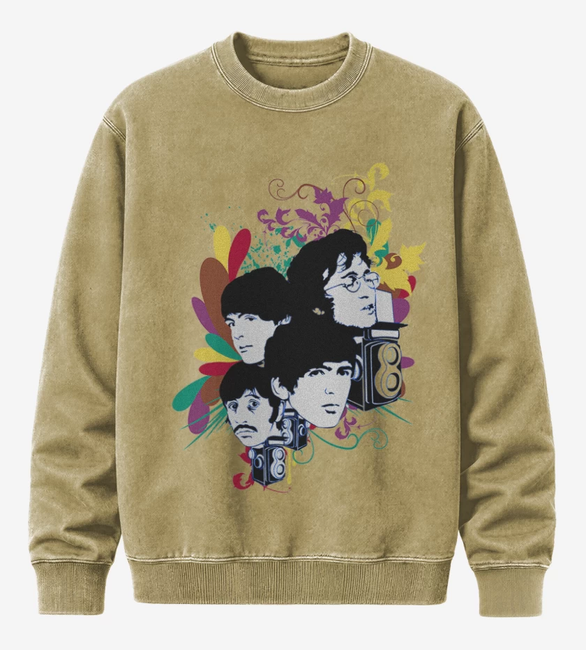Poleron Polo Acid Wash Beige de The Beatles full color