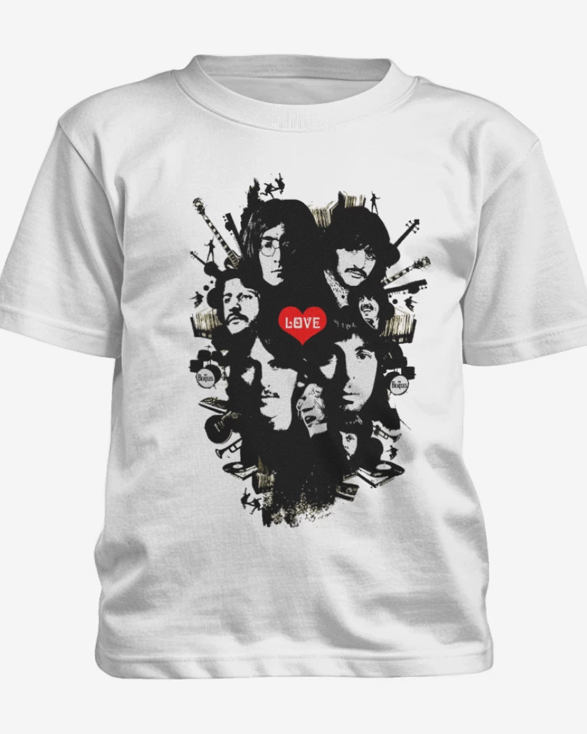 Polera de niño The Beatles full color 2