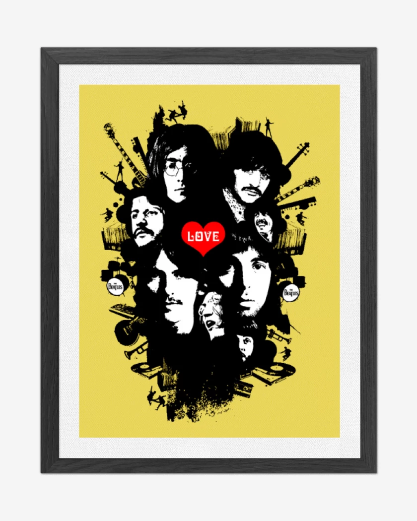 Cuadro decorativo The Beatles full color 2