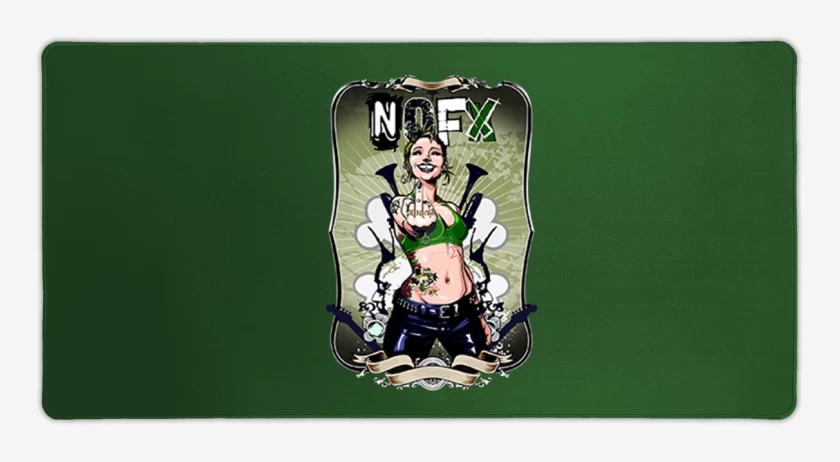 Mouse pad Gamer Verde jade de Nofx