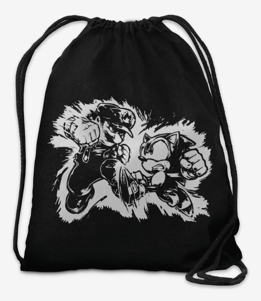 Mochila Tio del bigote Vs Herizo Sonico
