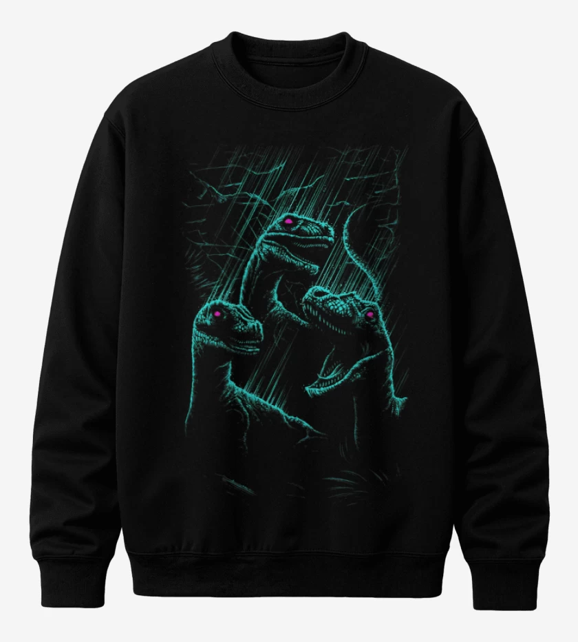 Poleron polo Negro de Dinosauritos