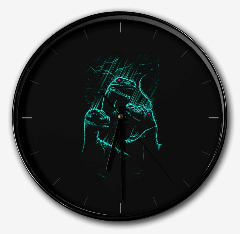 Reloj Negro de Dinosauritos