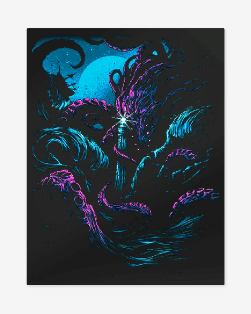 Print metalico Negro de Faro