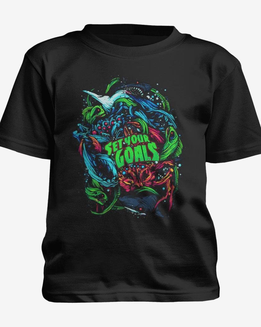 Polera de niño Negro de Tiburoncines