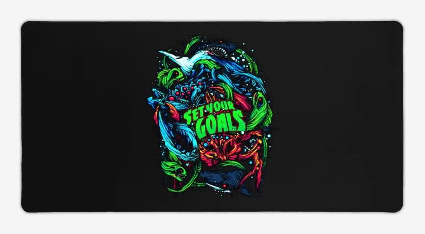 Mouse pad Gamer Negro de Tiburoncines