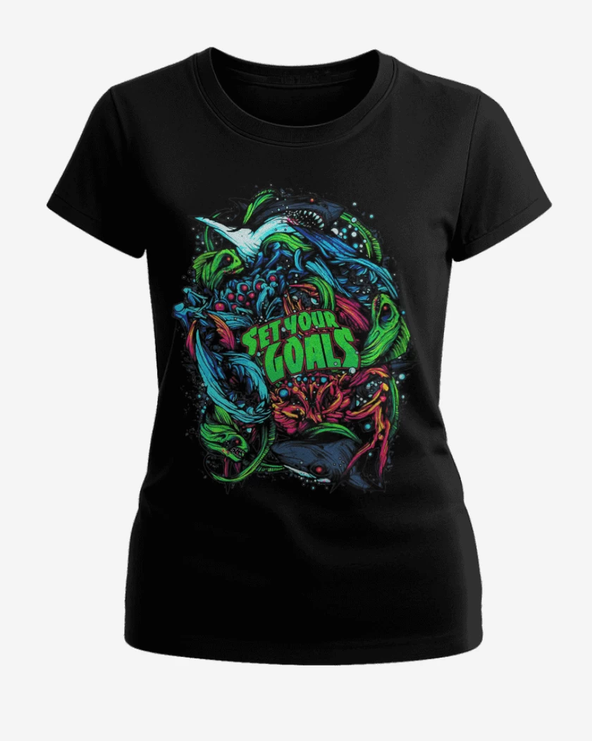 Polera de Mujer Negro de Tiburoncines