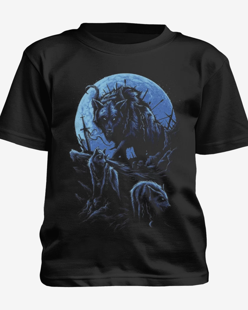 Polera de niño Negro de Wolf 3