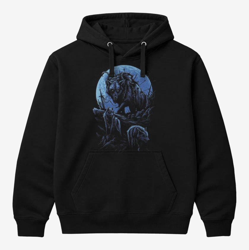 Polerón Canguro Negro de Wolf 3