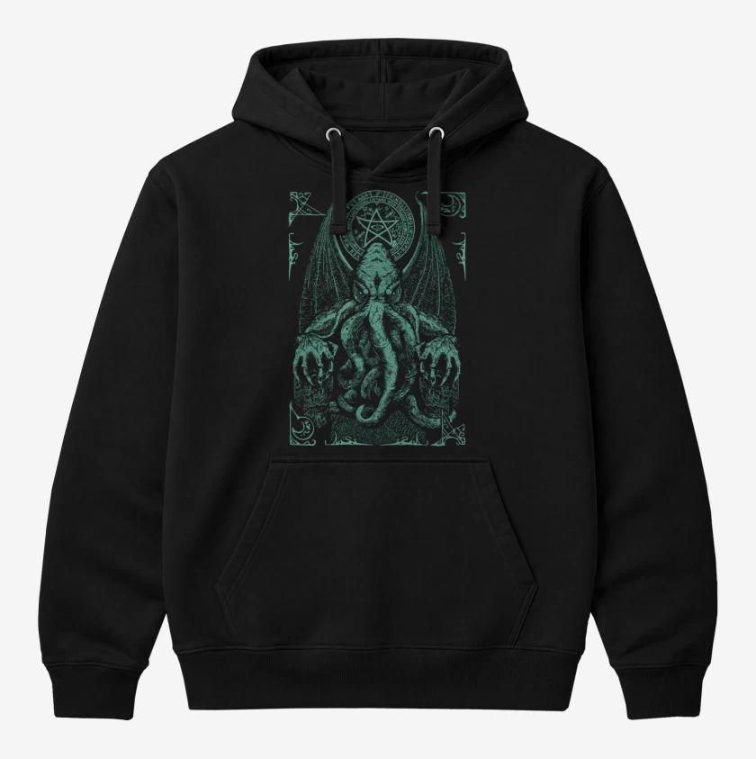 Polerón Canguro Negro de Cthulhu 2