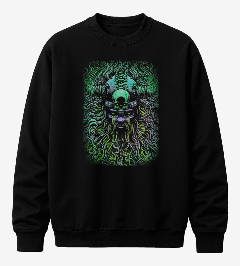 Poleron polo Negro de Vikingo loco