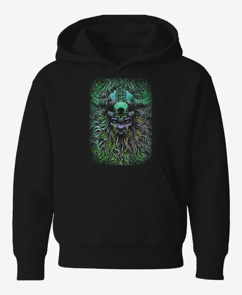 Poleron de niño Negro de Vikingo loco