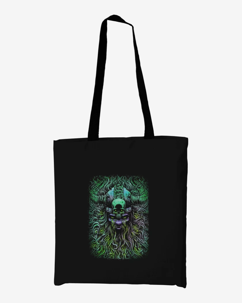 Totebag Negro de Vikingo loco