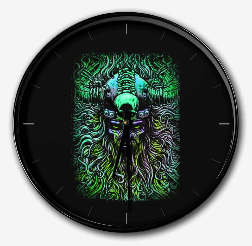 Reloj Negro de Vikingo loco
