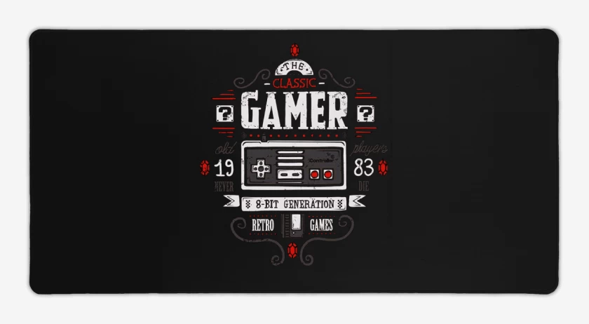 Mouse pad Gamer Negro de Classic Gamer
