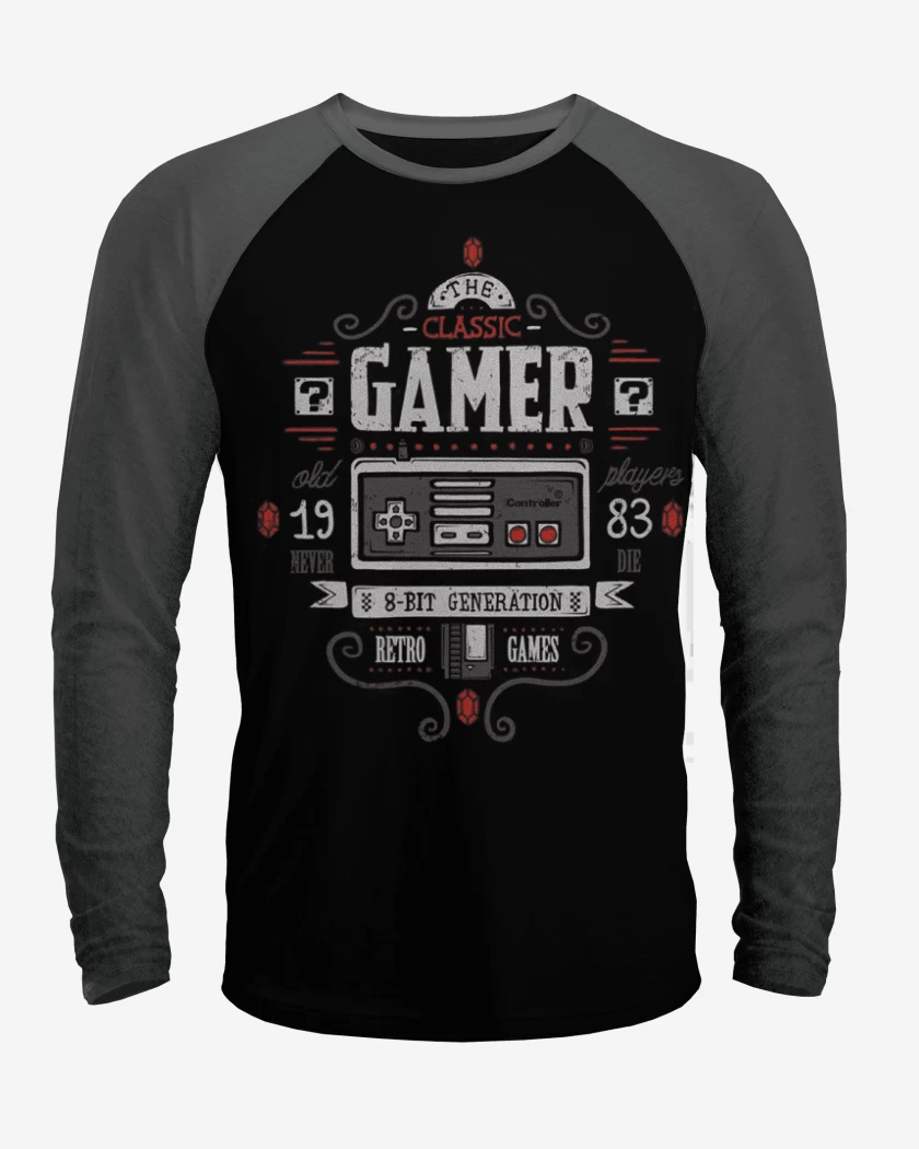 Polera Raglan Classic Gamer
