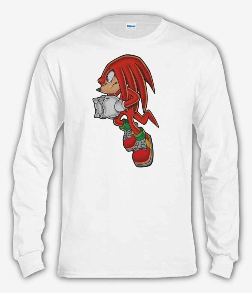 Polera manga larga Blanco de Knuckles 