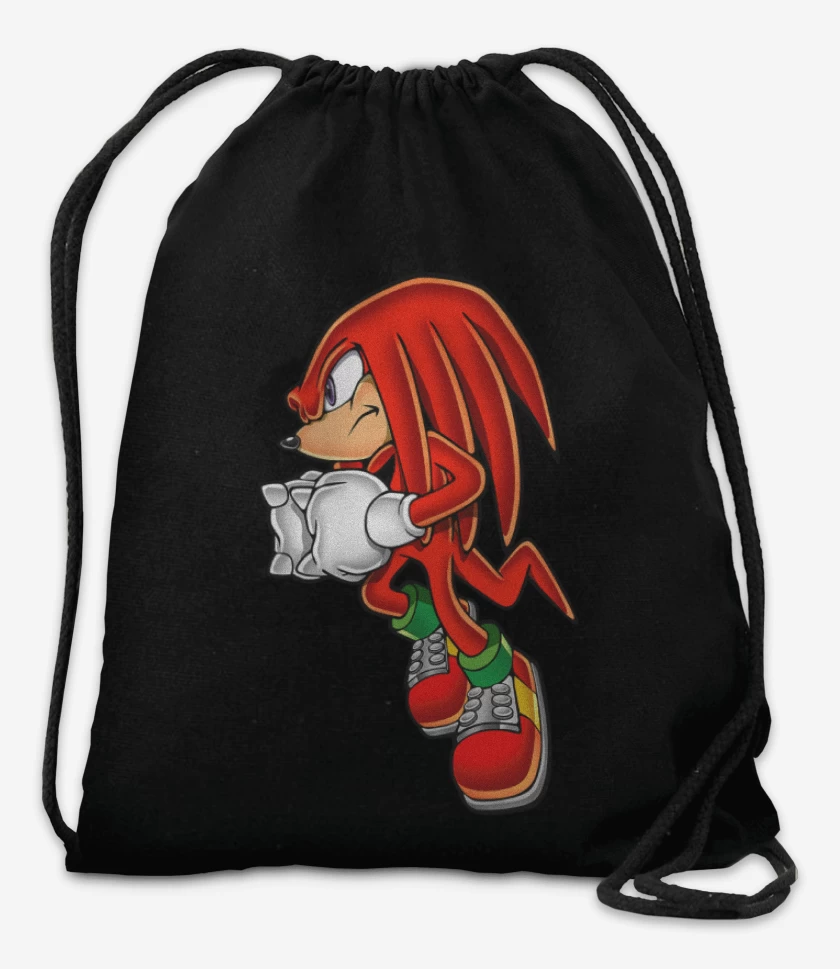 Mochila Negro de Knuckles 