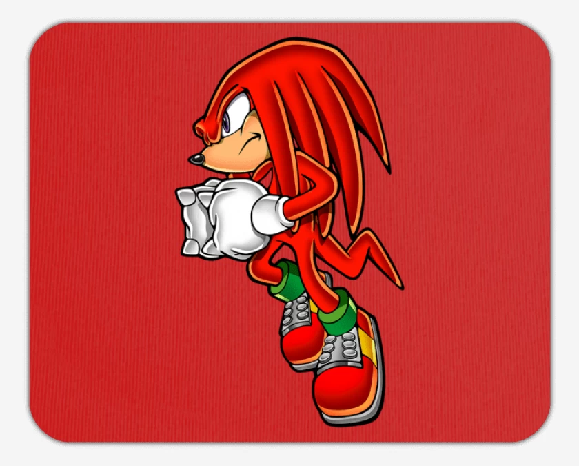 Mousepad Rojo de Knuckles 