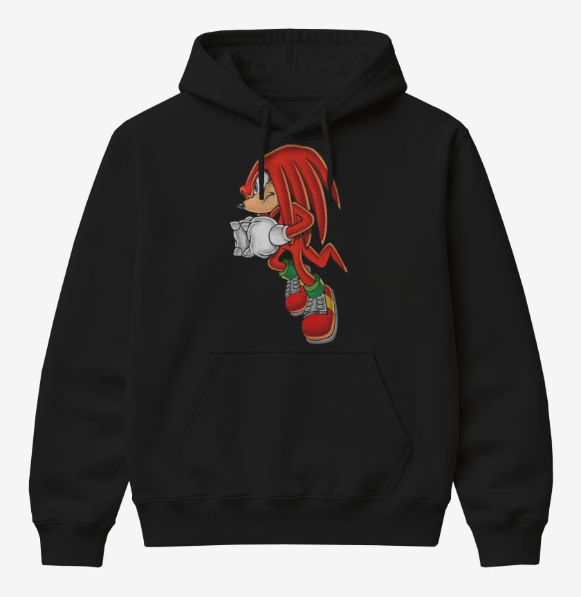 Poleron Canguro básico Negro de Knuckles 