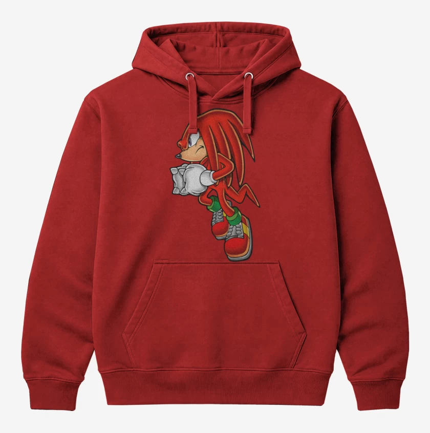 Polerón Canguro Rojo de Knuckles 