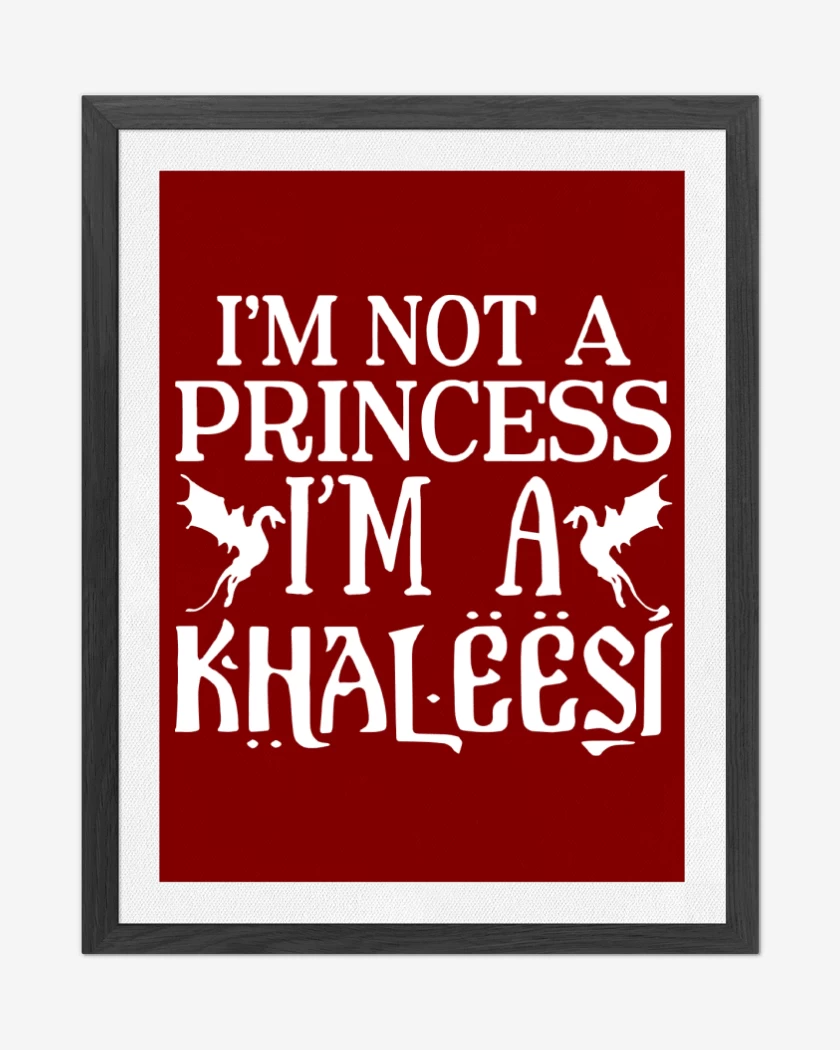 Cuadro decorativo Rojo de Khaleesi