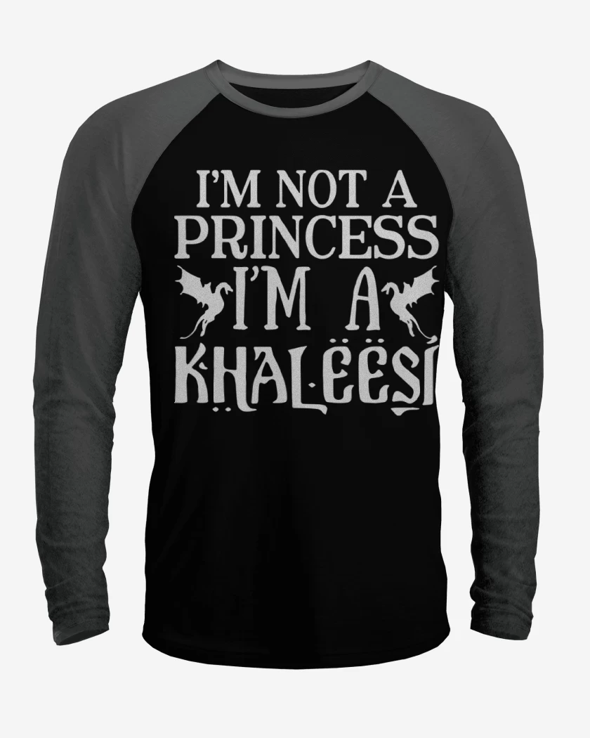 Polera Raglan Negro / Negro Heather de Khaleesi