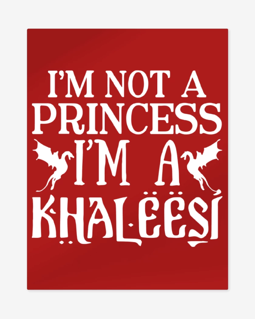 Print metalico Rojo de Khaleesi