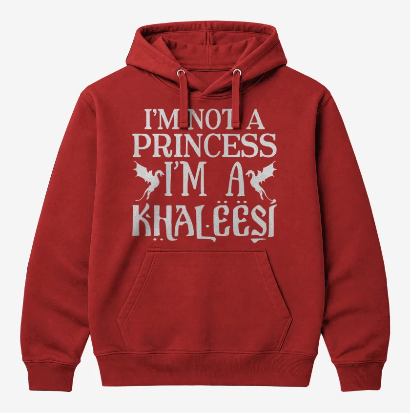 Polerón Canguro Rojo de Khaleesi