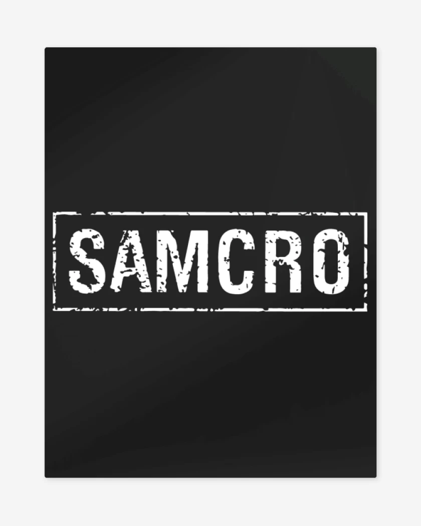 Print metalico Negro de SAMCRO