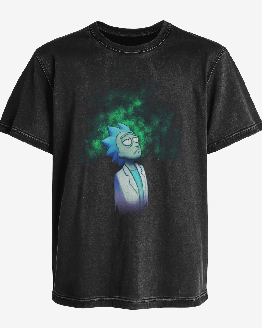 Polera desgastada Negro de Rick