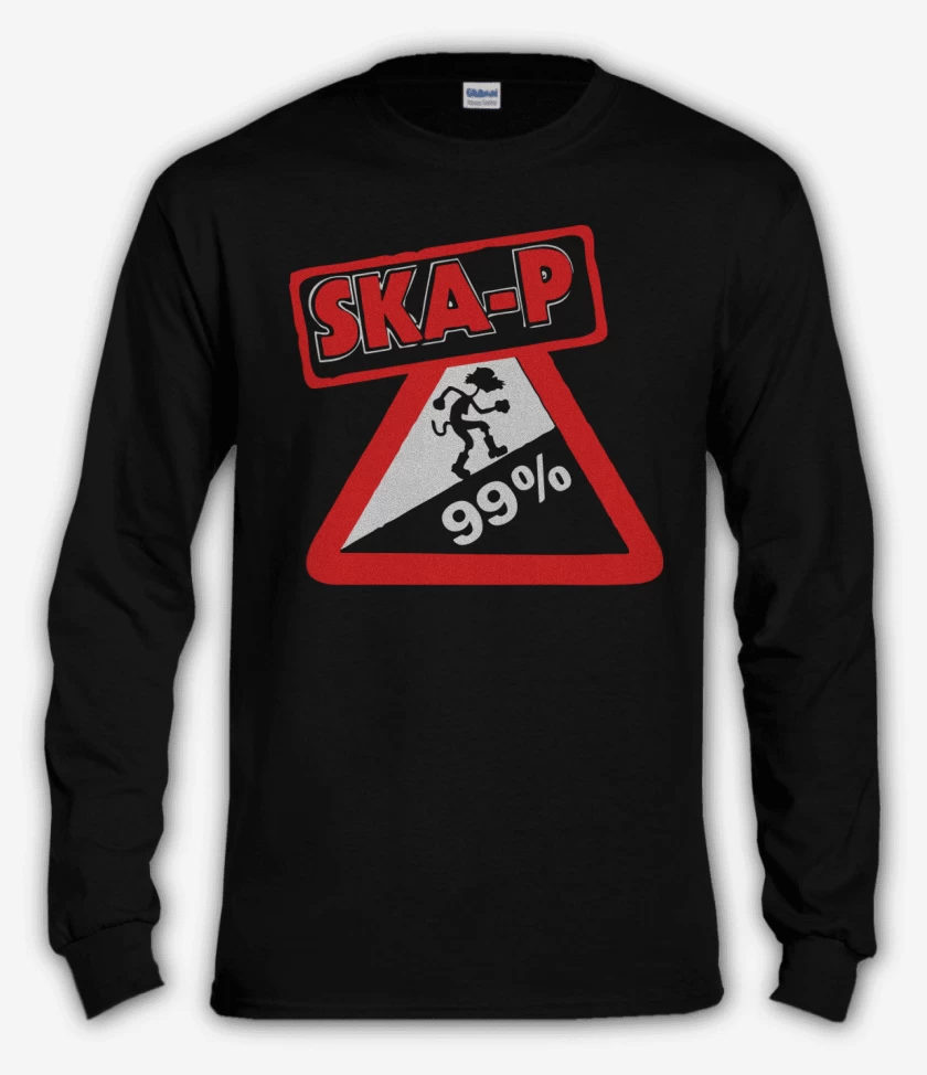Polera manga larga Negro de Ska-p