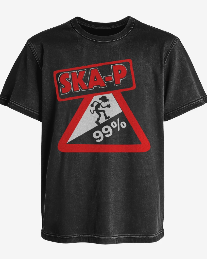 Polera desgastada Negro de Ska-p