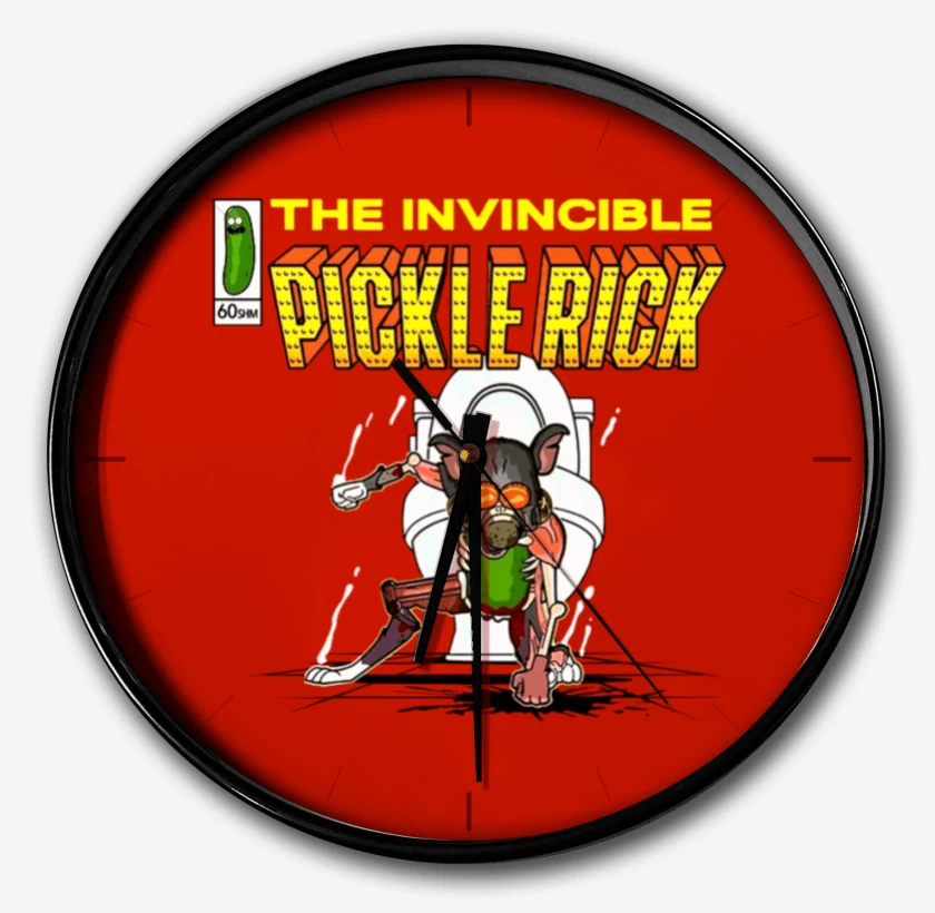 Reloj Rojo de The invincible Pickle Rick