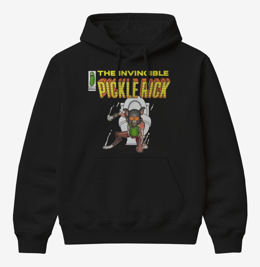 Poleron Canguro básico The invincible Pickle Rick