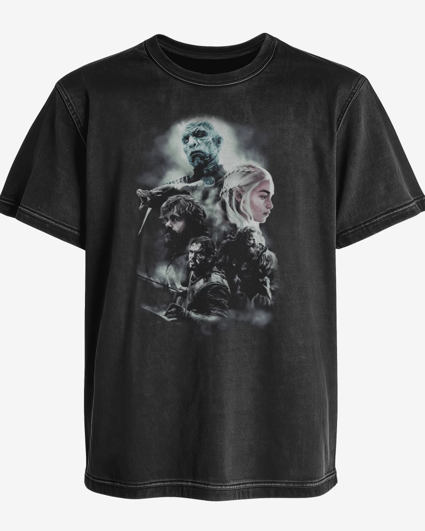 Polera desgastada Negro de GOT