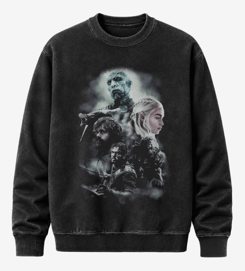 Poleron Polo Acid Wash Negro de GOT