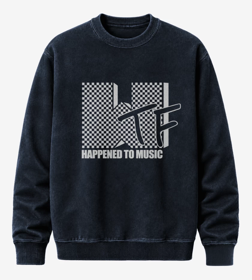 Poleron Polo Acid Wash Azul Marino de WTF - Happened to music
