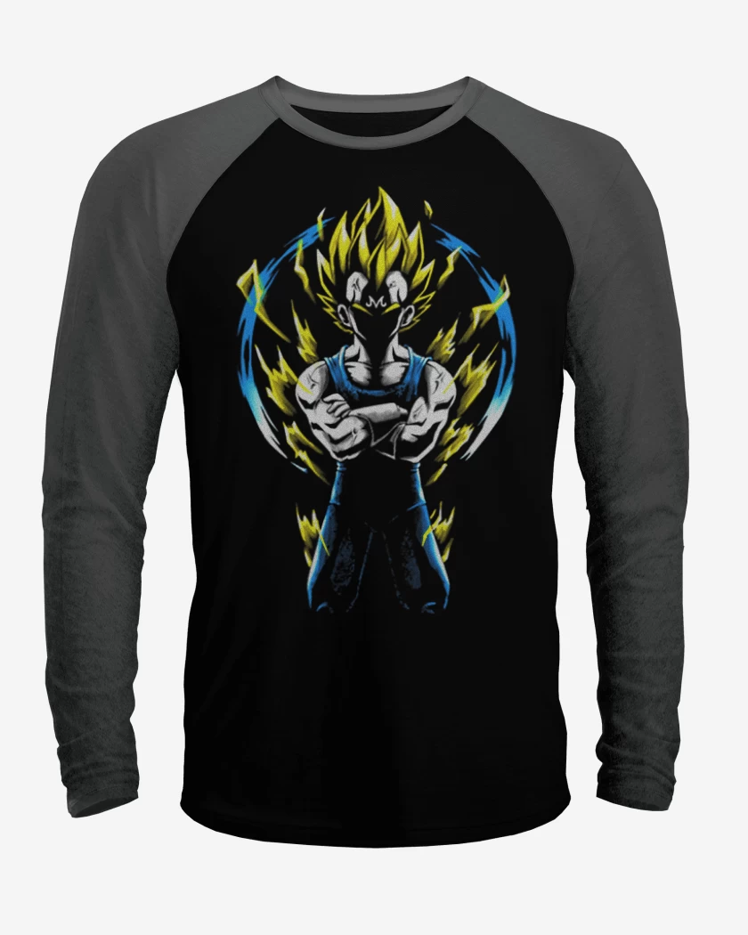 Polera Raglan Majin vegeta