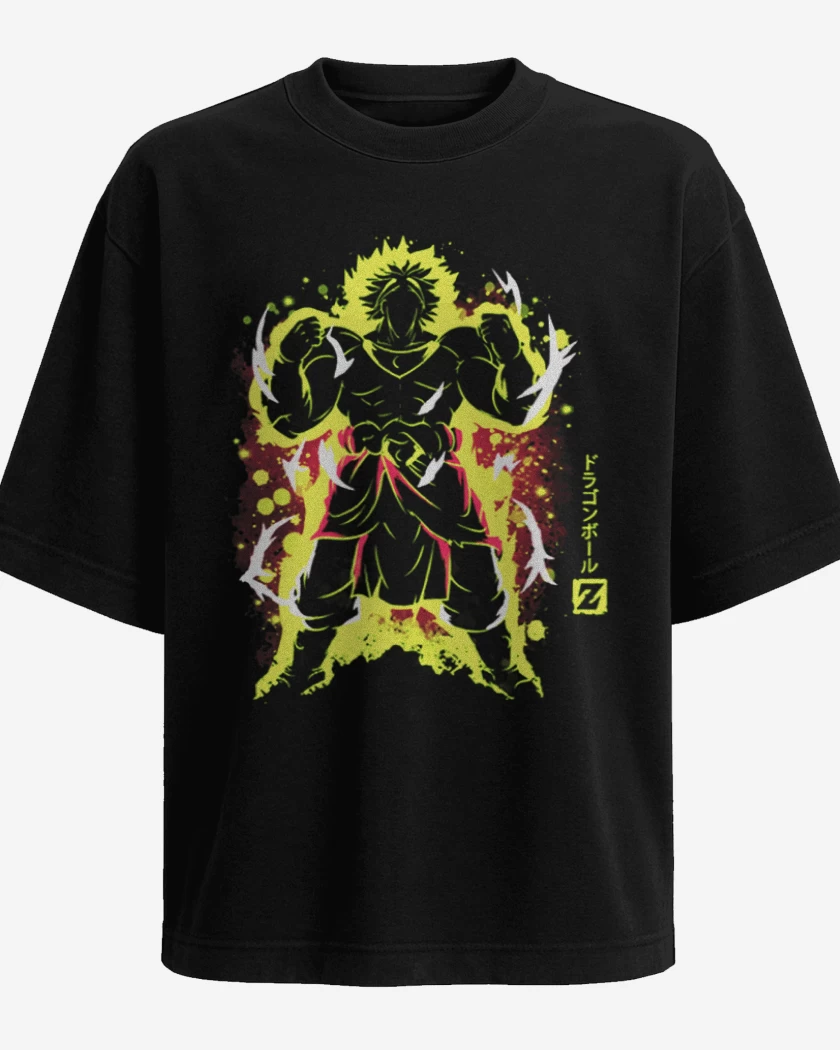 Polera Oversize Negro de Broly