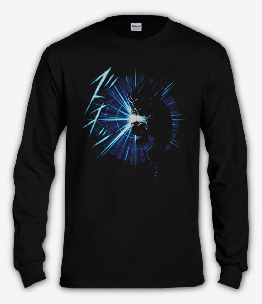 Polera manga larga Negro de Kame hame