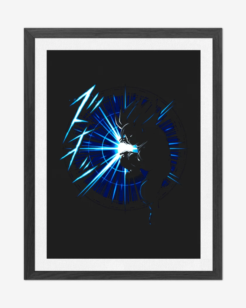 Cuadro decorativo Negro de Kame hame