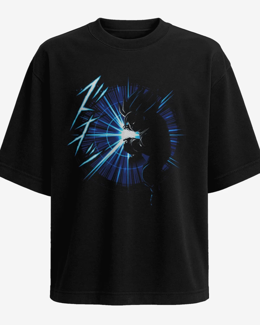 Polera Oversize Negro de Kame hame
